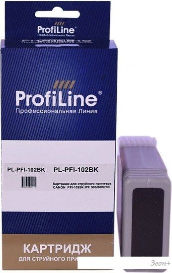 Картридж ProfiLine PL-PFI-102BK (аналог Canon PFI-102BK_BK)