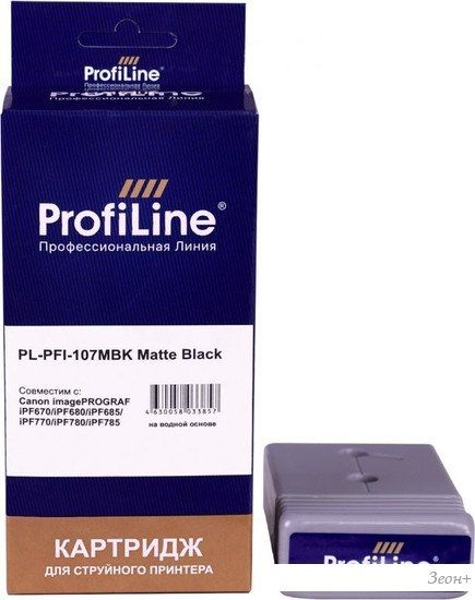 Картридж ProfiLine PL-PFI-107MBK (аналог Canon PFI-107MBK_MBK)