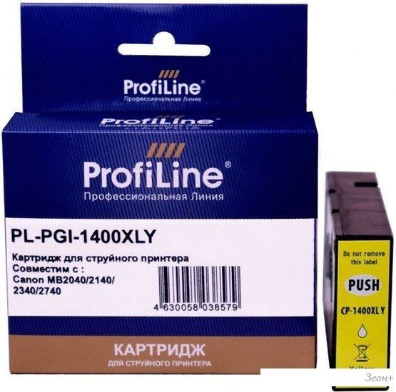 Картридж ProfiLine PL-PGI-1400XLY (аналог Canon PGI-1400XLY_Y)