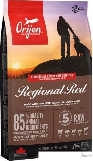 Сухой корм для собак Orijen Dog Regional Red 11.4 кг