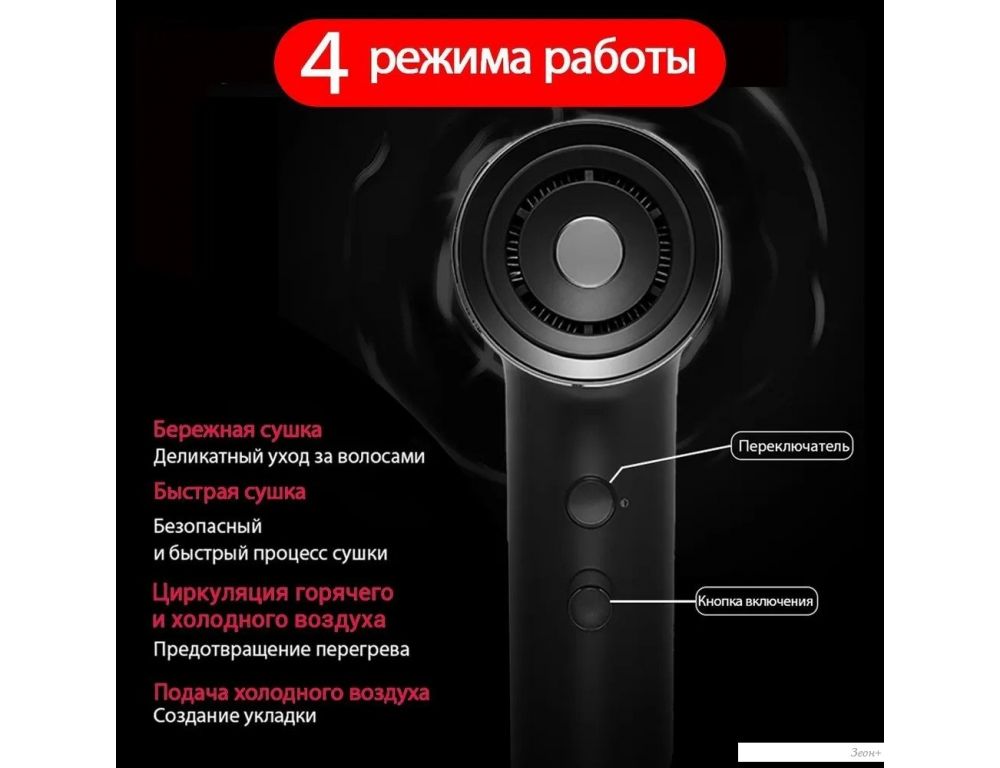 Фен Soocas Airfly P1 (серый)