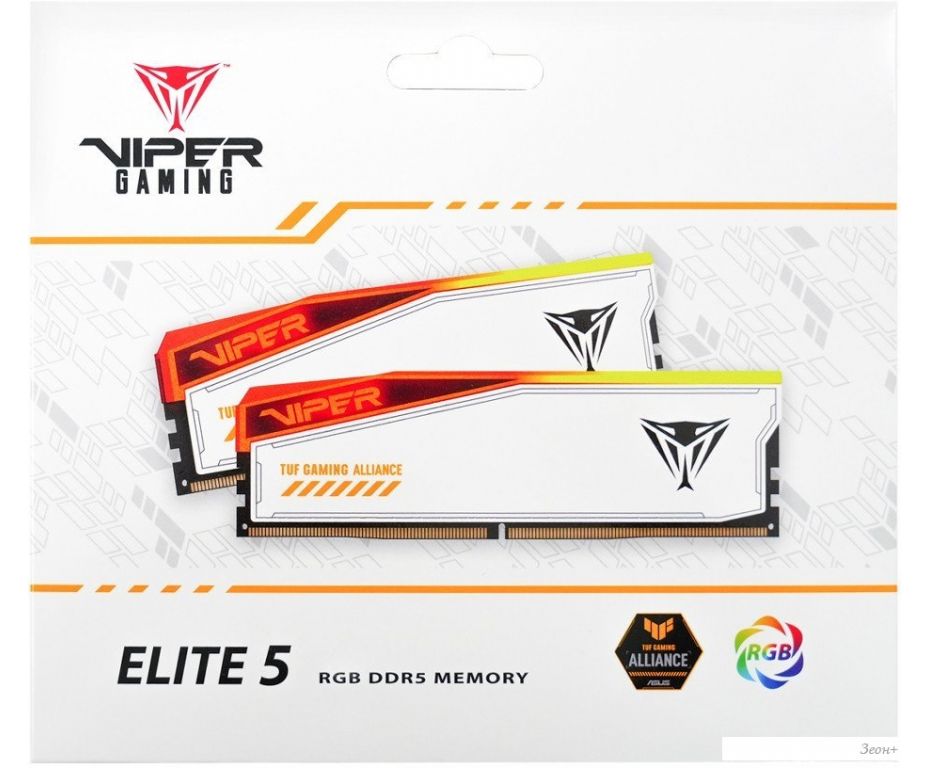 Оперативная память Patriot Viper Elite 5 RGB TUF Gaming Alliance 2x24ГБ DDR5 6600 МГц PVER548G66C34KT