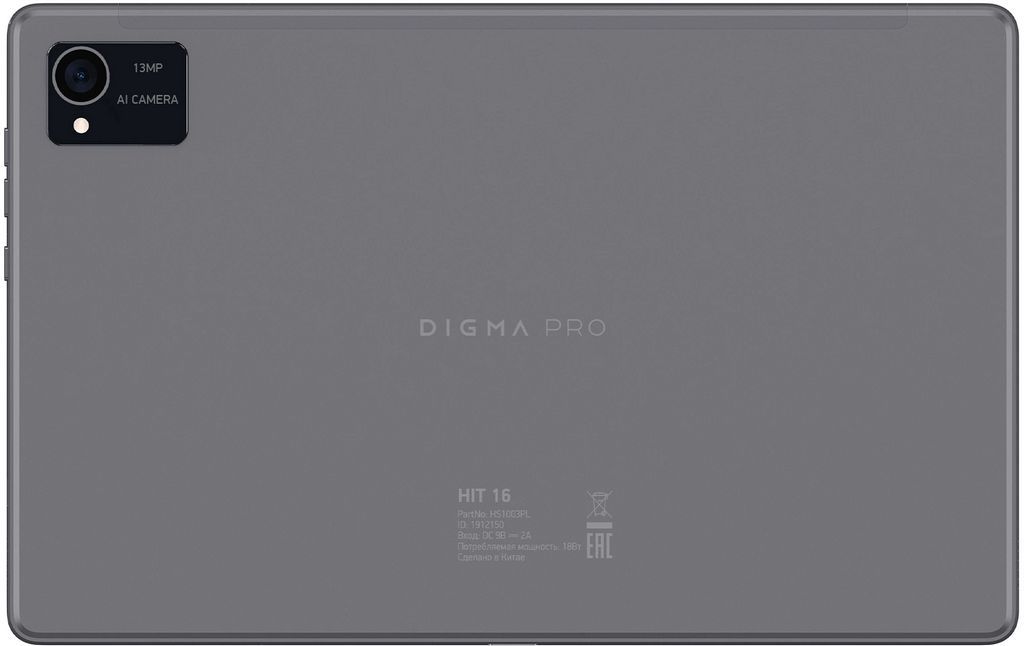 Планшет Digma Pro HIT 16 8GB/128GB (серый)