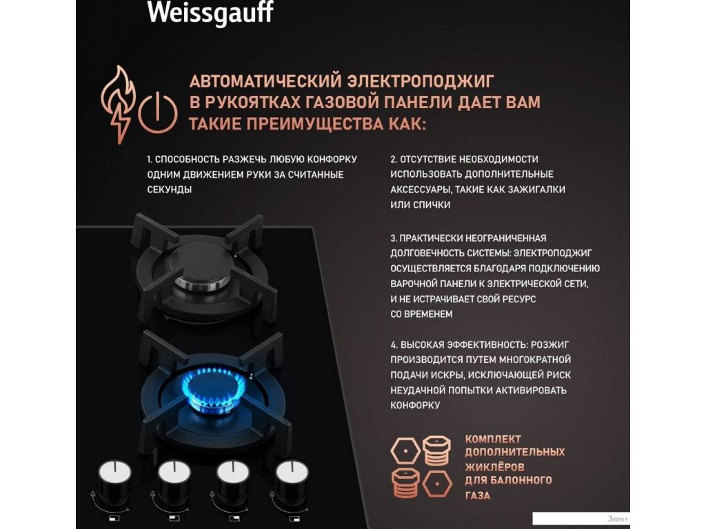 Варочная панель Weissgauff HG 640 BGV