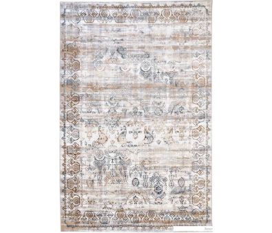     Radjab Carpet   D008A 7661RK-B (1.6x3, Cream Shirink/Blue Fdy)