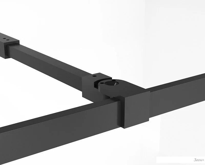 Душевая стенка Niagara NG-686-90BLACK 90x195 (черный матовый/прозрачное стекло)