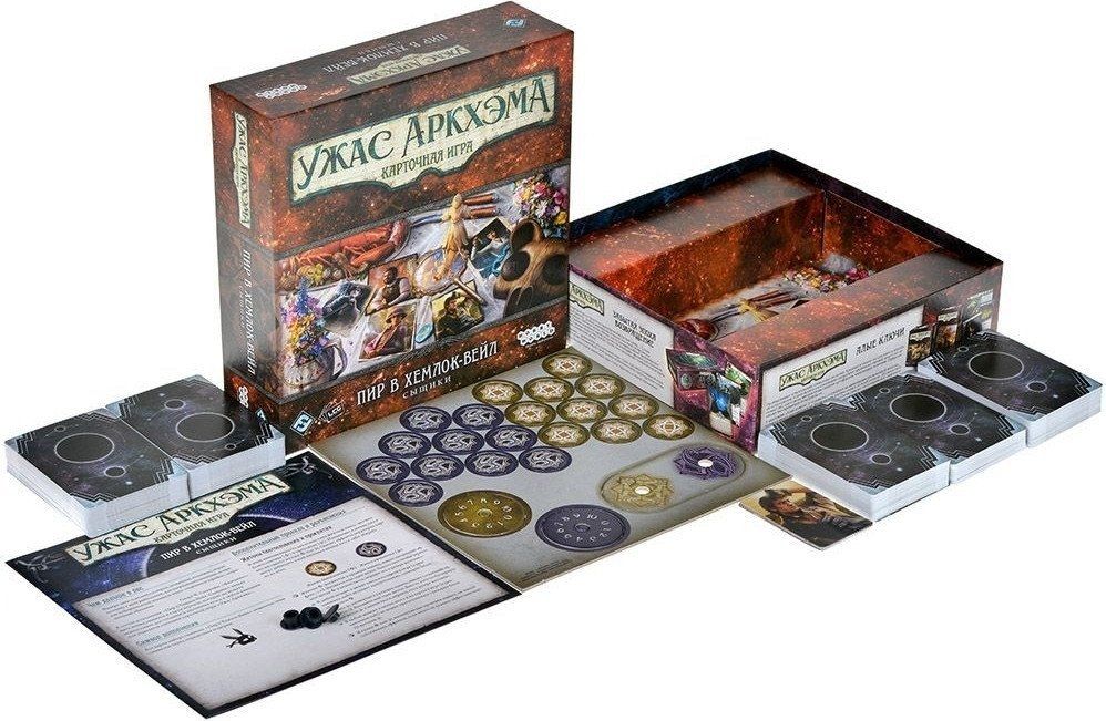 Карточная игра Мир Хобби Ужас Аркхэма Карточная игра: Пир в Хемлок-Вейл: Сыщики