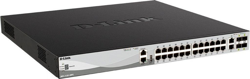 Управляемый коммутатор 3-го уровня D-Link DGS-3130-30PS/B2A