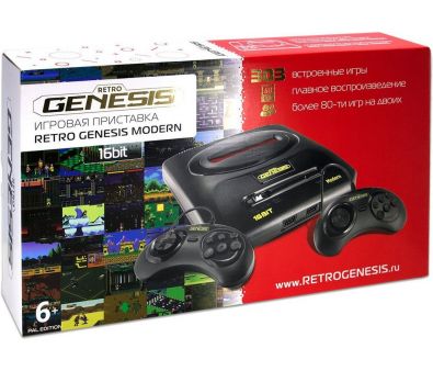 Игровая приставка Retro Genesis Modern (2 проводных геймпада, 303 игры)