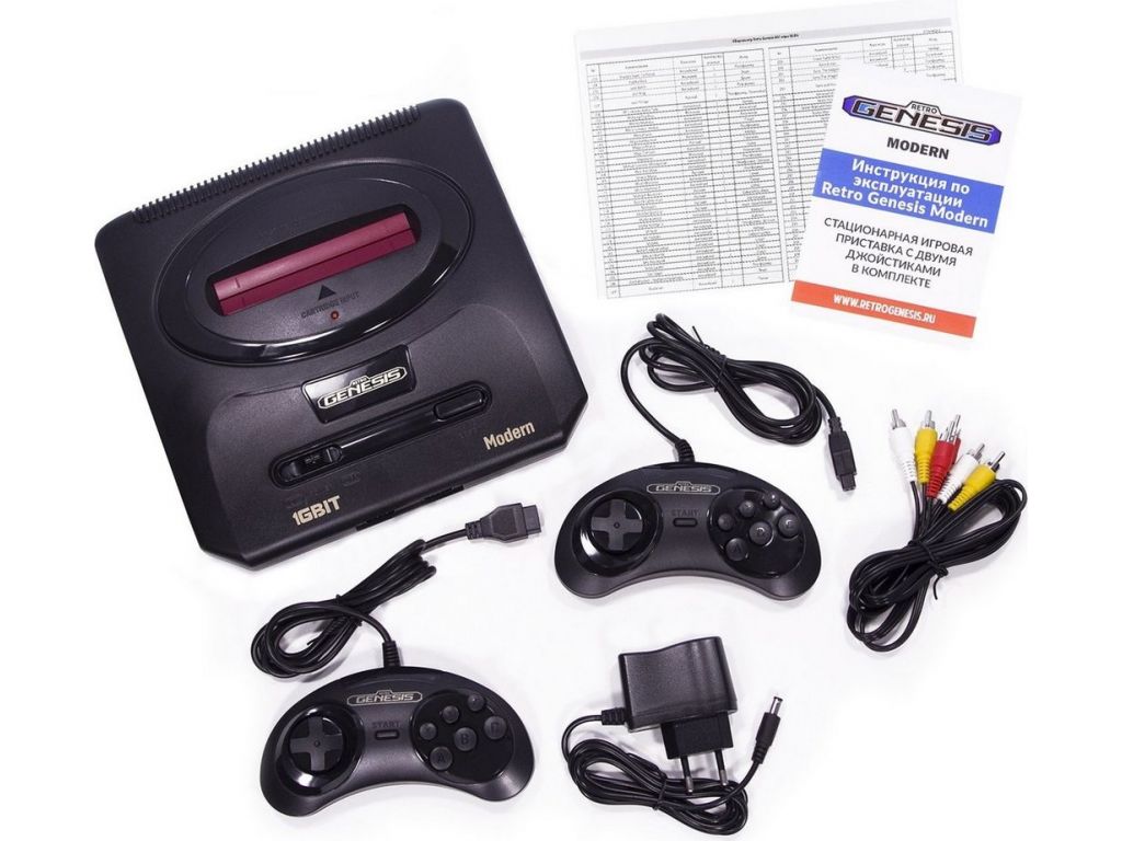 Игровая приставка Retro Genesis Modern (2 проводных геймпада, 303 игры)