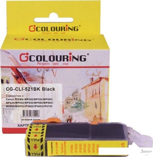 Картридж Colouring CG-CLI-521BK (аналог Canon CLI-521BK)