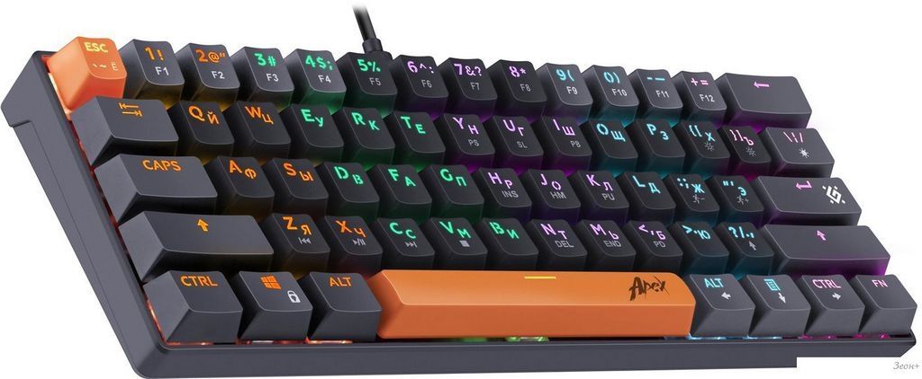 Клавиатура Defender Apex GK-002 (черный/серый)