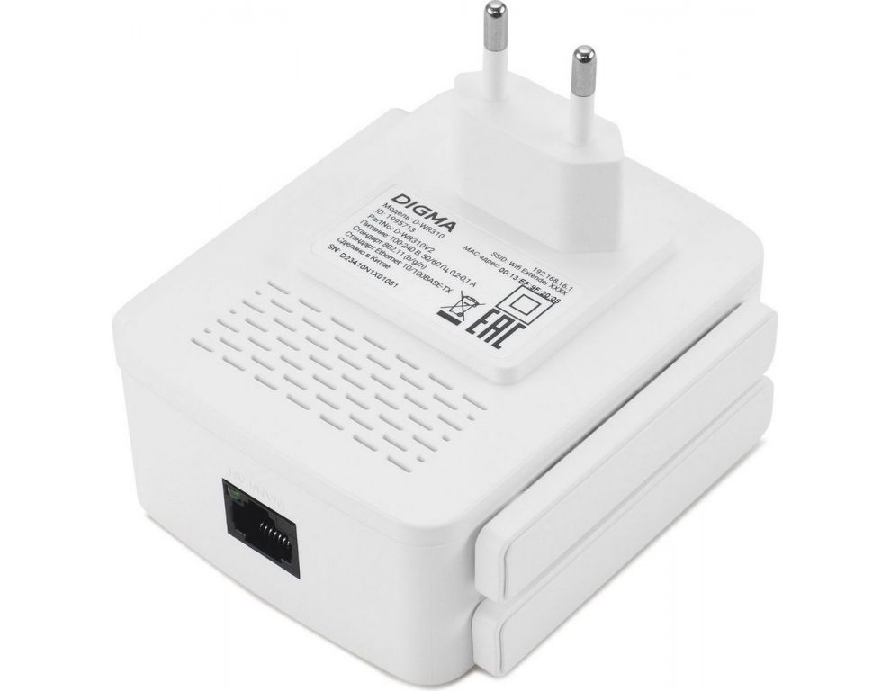 Усилитель Wi-Fi Digma D-WR310V2