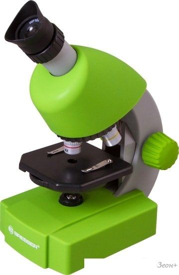 Детский микроскоп Bresser Junior 40x-640x (зеленый) 70124