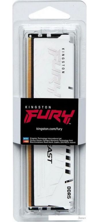 Оперативная память Kingston FURY Beast 16ГБ DDR5 6800 МГц KF568C34BWE-16