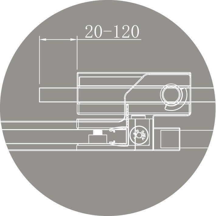 Душевая дверь Cezares SLIDER-B-1-70/80-C-GM