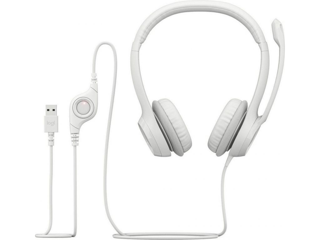 Офисная гарнитура Logitech H390 (белый)