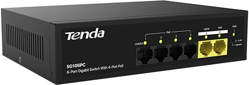 Неуправляемый коммутатор Tenda SG106PC