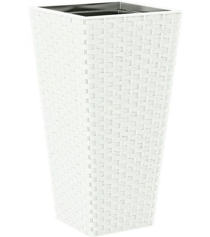 Кашпо Form-Plastic Rattana Slim FP-3890-011 (белый)