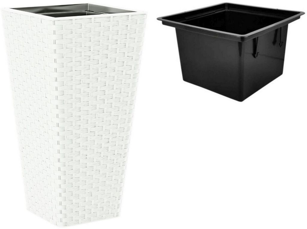 Кашпо Form-Plastic Rattana Slim FP-3890-011 (белый)