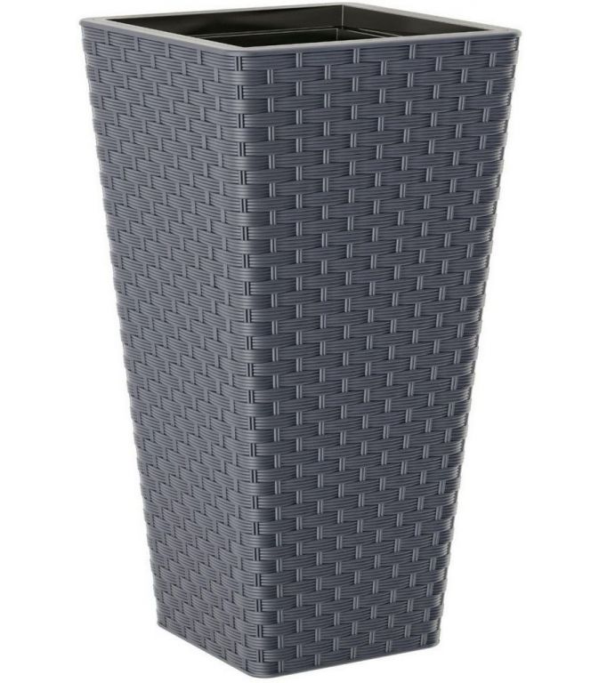 Кашпо Form-Plastic Rattana Slim FP-3900-014 (антрацитовый)