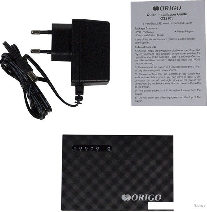 Неуправляемый коммутатор Origo OS2105/A1A