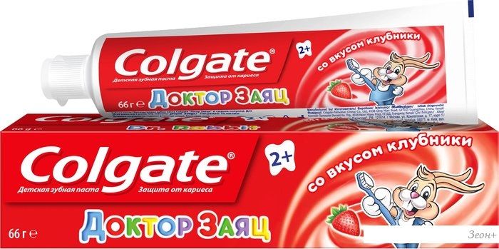 Зубная паста Colgate Доктор Заяц со вкусом клубники (66 г)