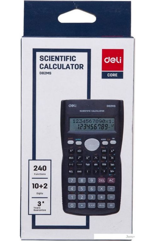 Инженерный калькулятор Deli ED82MS (темно-синий)