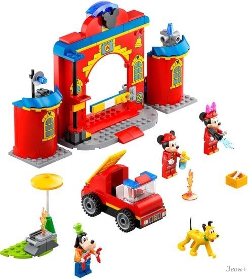 Конструктор LEGO Disney 10776 Пожарная часть и машина Микки и его друзей