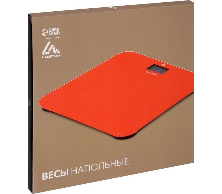 Напольные весы Luazon LVE-006 (оранжевый)