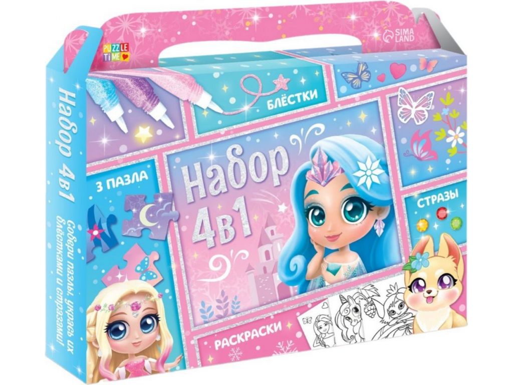 Развивающая игра Puzzle Time Принцессы волшебной страны 6919818