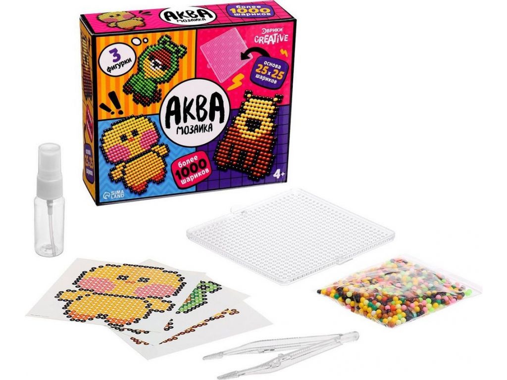 Развивающая игра Эврики Аквамозаика. Зверята 10417632