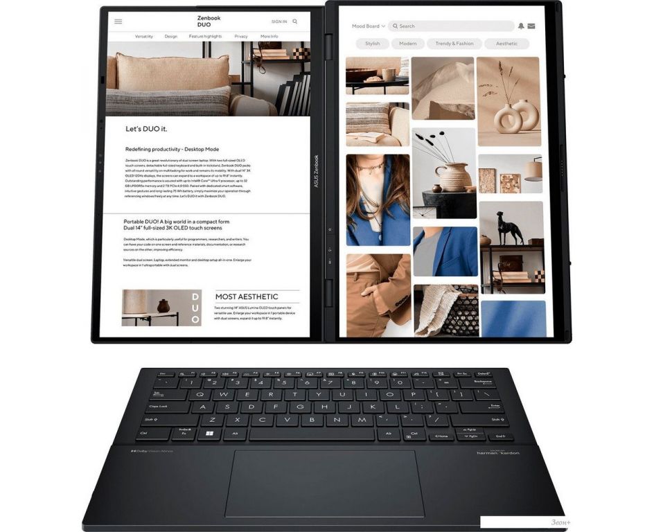 Рабочая станция ASUS Zenbook Pro 14 Duo OLED UX8406MA-QL437W