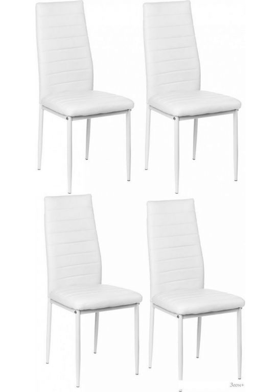 Стул Mio Tesoro Джия DC-060KD (4 шт, белый/белый)