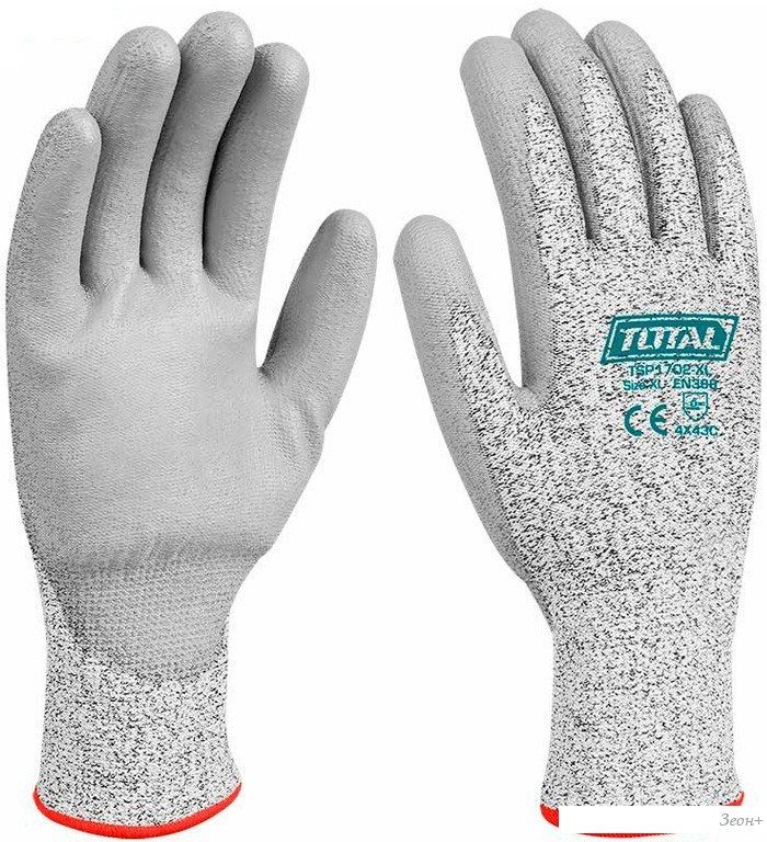 Текстильные перчатки Total TSP1702-XL