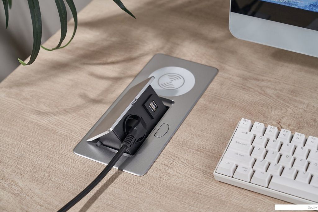 Сетевой фильтр CACTUS CS-SOCKET-USBA-WLESS