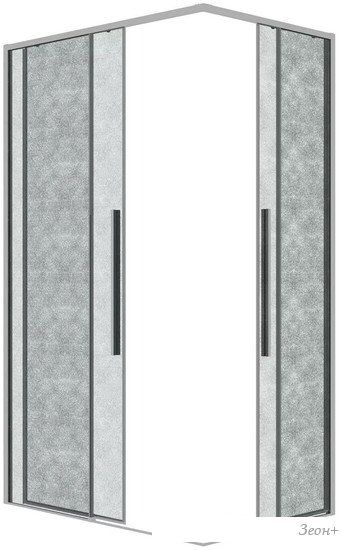 Душевая дверь Grossman Galaxy 70x195 1/2.K33.01.70.10.02 (хром/шиншилла стекло)