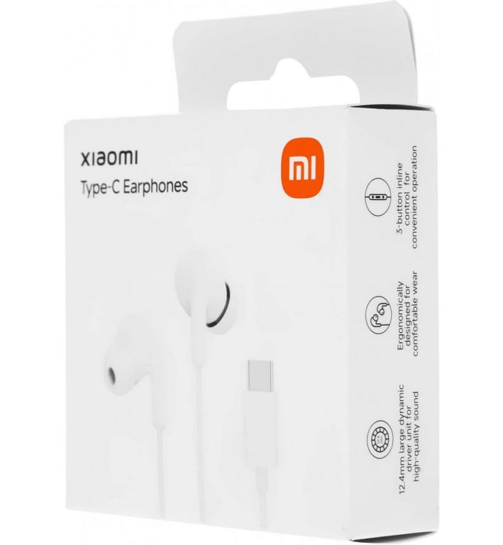 Наушники Xiaomi Type-C Earphones M2413E1 (белый, международная версия)