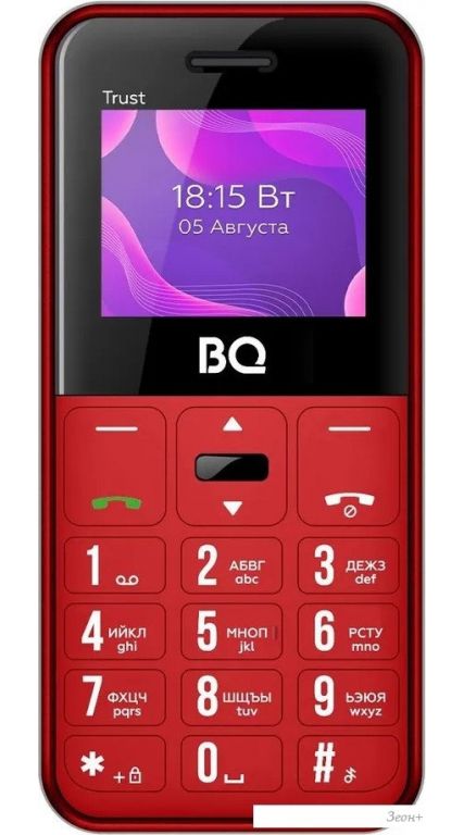 Кнопочный телефон BQ BQ-1866 Trust (красный)