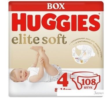  Huggies Elite Soft Box 4 (108 )