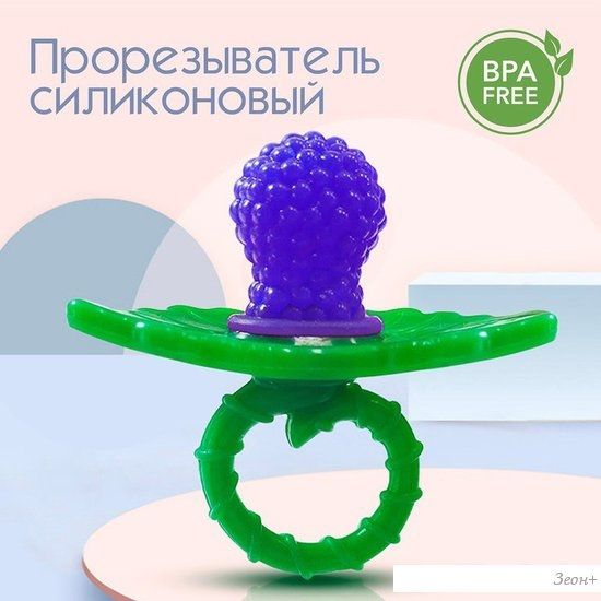 Прорезыватель Крошка Я Ягодка-пустышка 2825252 (фиолетовый)