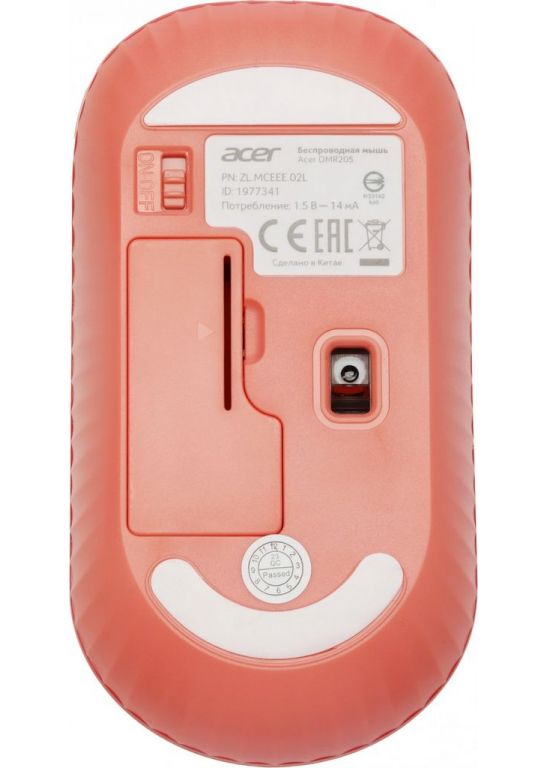 Мышь Acer OMR205 (бежевый/розовый)