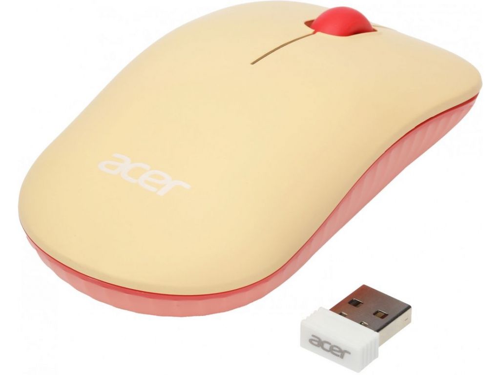 Мышь Acer OMR205 (бежевый/розовый)