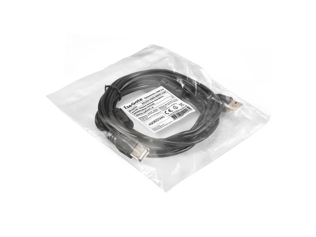 Кабель USB ExeGate EX-CCF-USB2-AMAF-3.0F EX294763RUS