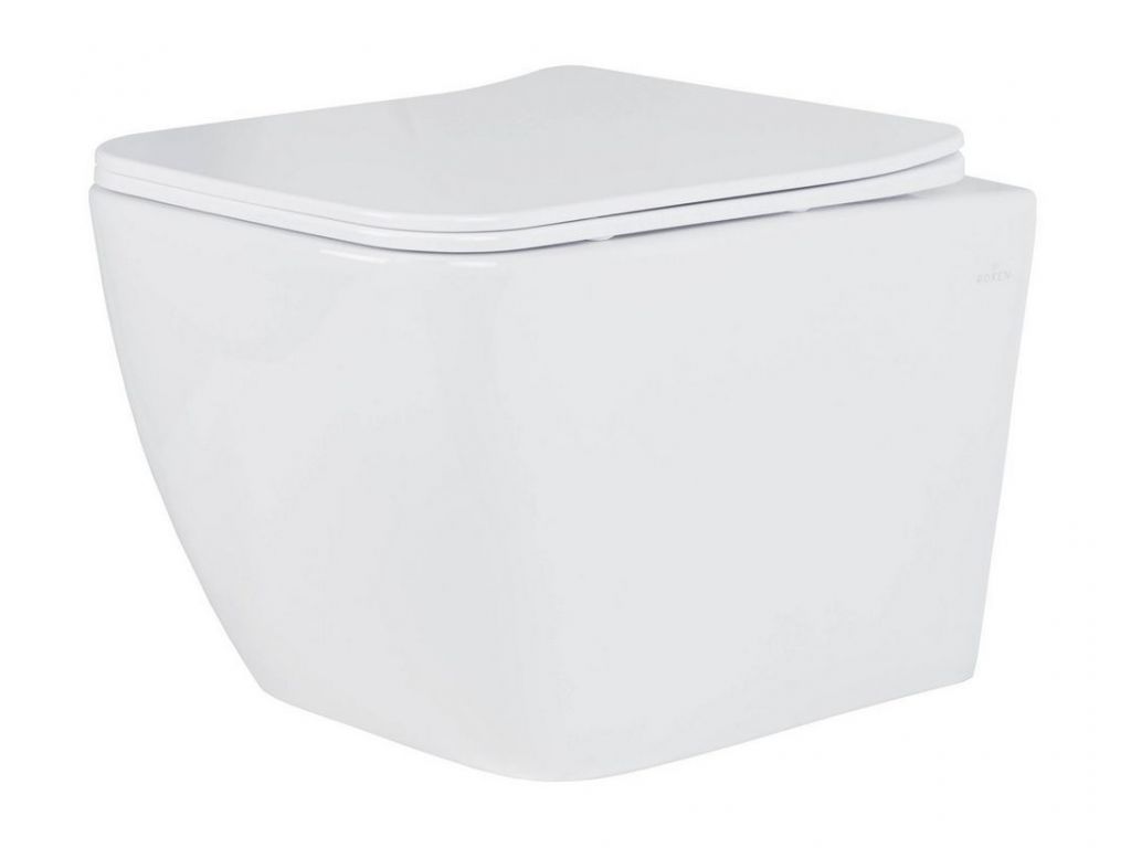Унитаз подвесной Roxen Cube Bidet 530135-01X Rimless Soft Close с функцией биде