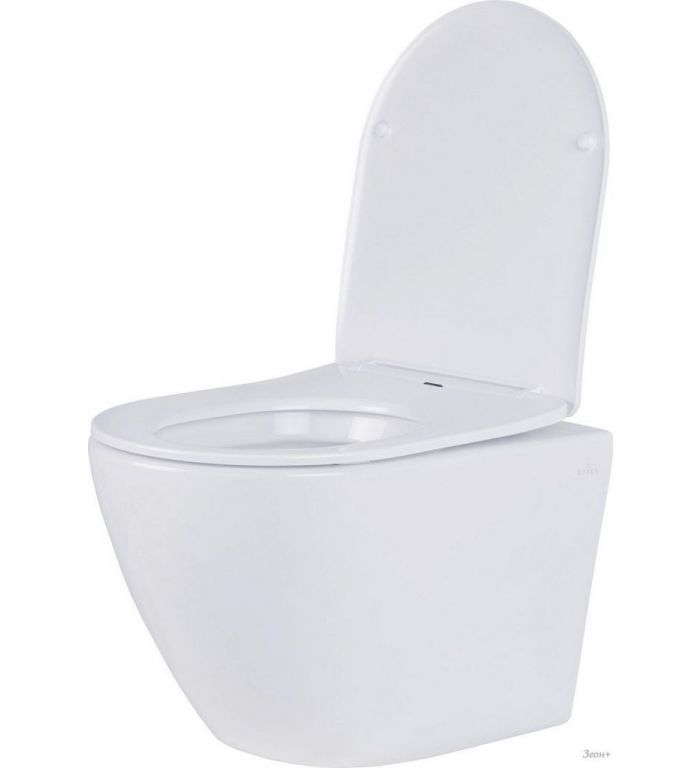 Унитаз подвесной Roxen Antares в комплекте с инсталляцией StounFix Dual Fresh 6 в 1 968010 (кнопка: золото глянцевое )