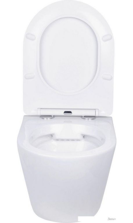 Унитаз подвесной Roxen Antares в комплекте с инсталляцией StounFix Dual Fresh 6 в 1 968010 (кнопка: золото глянцевое )