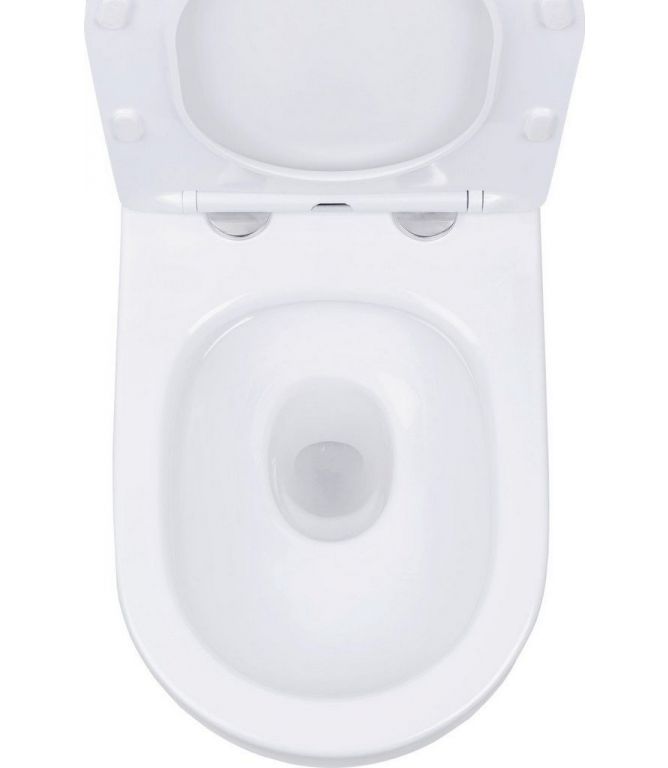 Унитаз подвесной Roxen Antares в комплекте с инсталляцией StounFix Dual Fresh 6 в 1 968010 (кнопка: золото глянцевое )