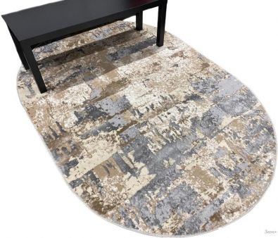     Radjab Carpet   D056A 8793RK-B (1.2x1.8, Cream Shirink/Vizon Fdy)