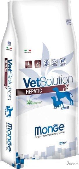 Сухой корм для собак Monge Vet Solution Hepatic 12 кг